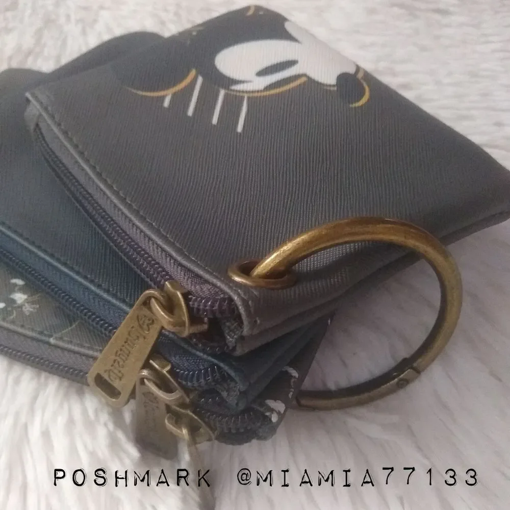 Loungefly Disney Mickey Mouse Spooked Mini Backpack and Coin Pouches